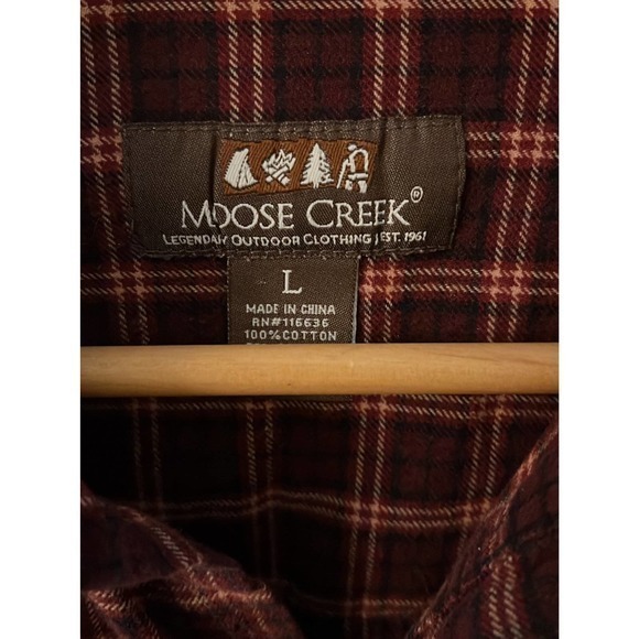 Moose Creek Pearl Snap Long Sleeve Shirt - Mens Large - Picture 4 of 5